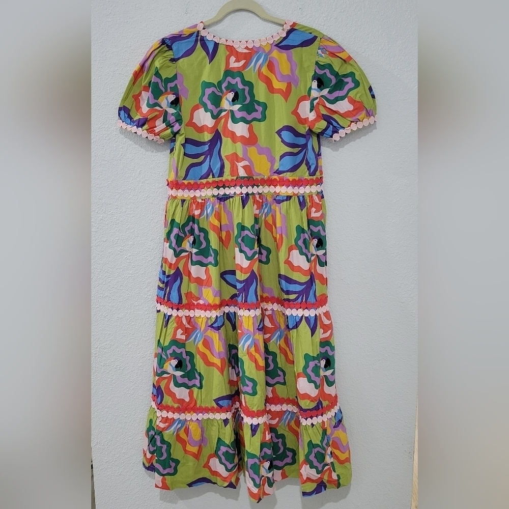 Briton Court Gigi Dress in Limelight NWT Sz M - Picture 10 of 15